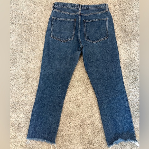 Agolde Riley High Rise Straight Crop in Sphere - Picture 3 of 5